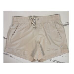 UNPRO Women’s Lightweight 4" Shorts Athleisure Causal Running Size Medium Beige